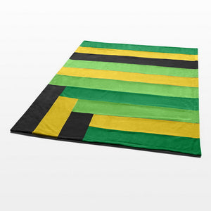 Green Patchwork Blanket Style E - 076